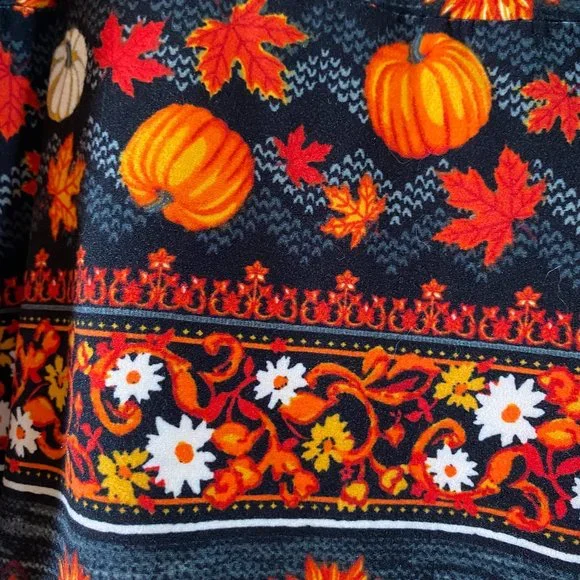 Terra & Sky Fall / Halloween Print Capri Leggings NWOT Women's Size 20-22 W (XL) - Picture 5 of 11
